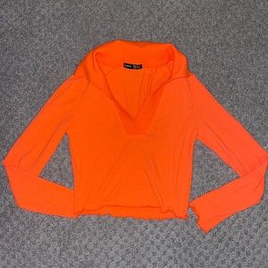 Long sleeve crop top